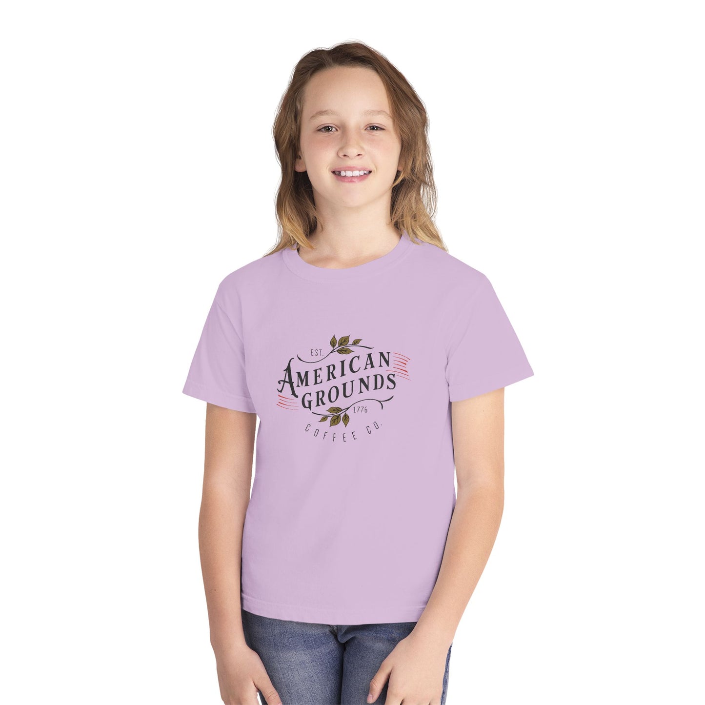 Youth Midweight Tee - American Grounds Heritage Graphic Tee
