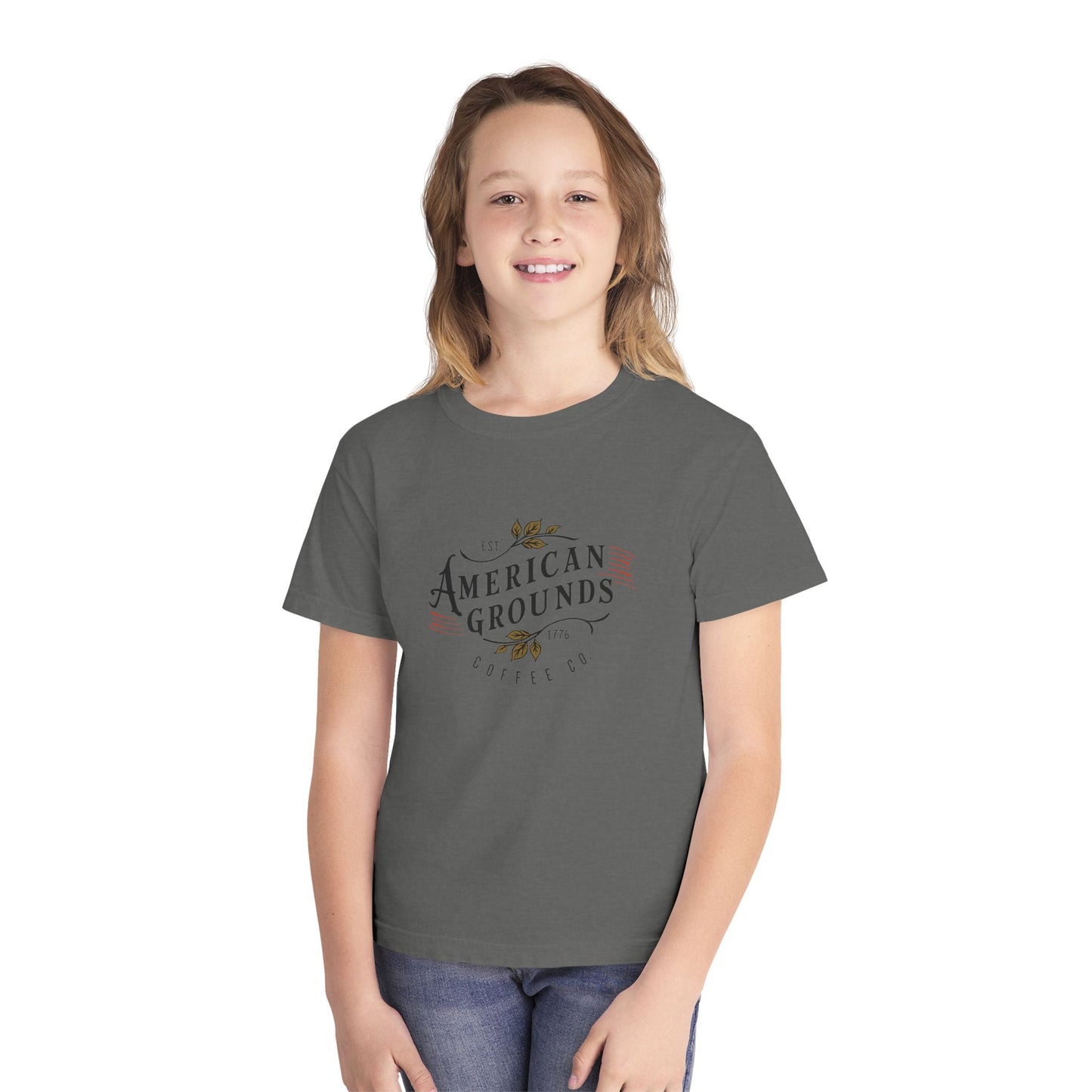Youth Midweight Tee - American Grounds Heritage Graphic Tee