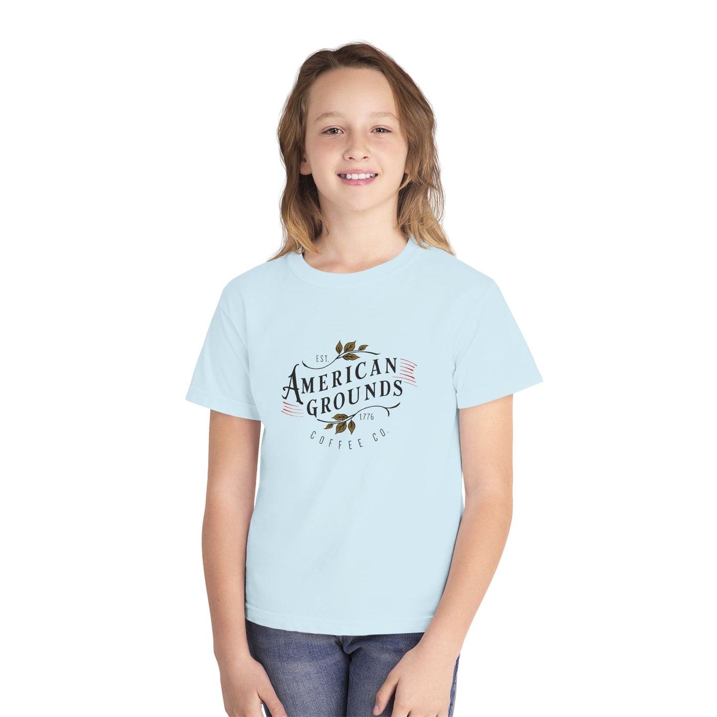 Youth Midweight Tee - American Grounds Heritage Graphic Tee