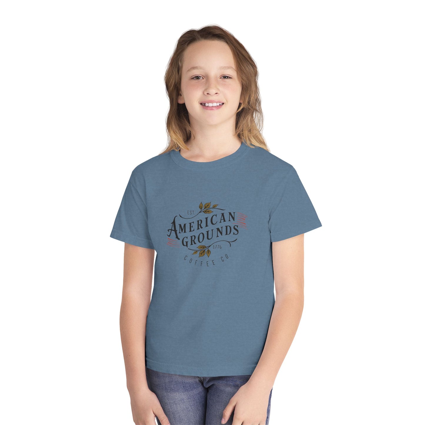 Youth Midweight Tee - American Grounds Heritage Graphic Tee