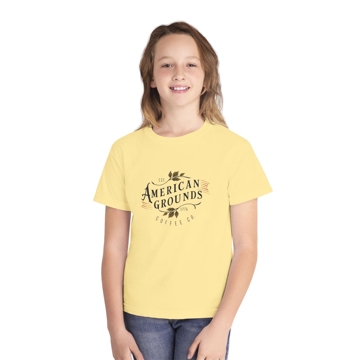 Youth Midweight Tee - American Grounds Heritage Graphic Tee